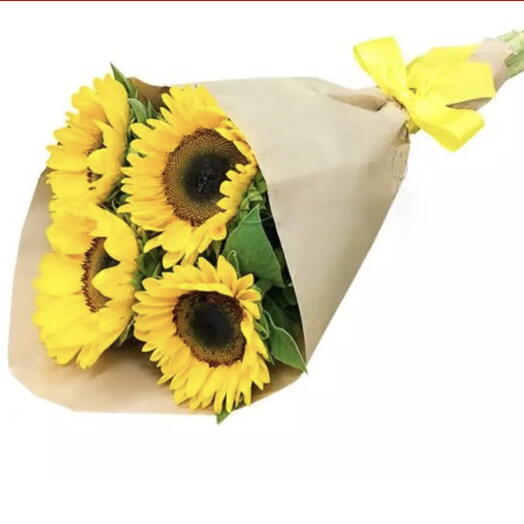 Bouquet De Girassois No Kraft