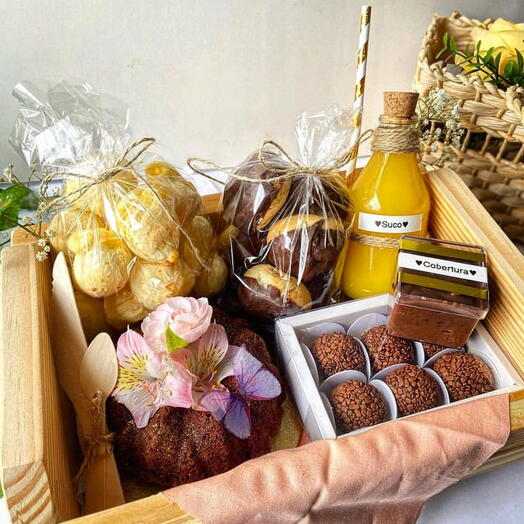 Cesta Delicias do Brasil (Personalizavel e ILUSTRATIVA)