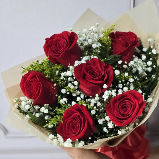 Buquê de 6 Rosas