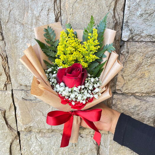 Solitario 1 Rosa Vemelho