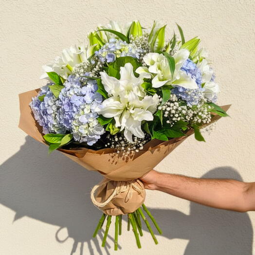 Lirios Dobrado e Hortênsia Azul