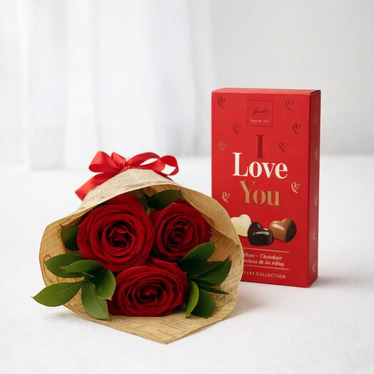 Buquê Rosas Vermelhas   Chocolate Belga Hamlet