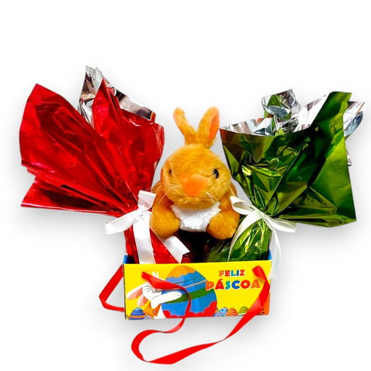 Cesta Coelhinho da pascoa que trazes pra mim