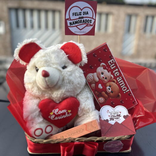 Dia dos Namorados Cesta com Carinho
