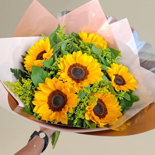 Buquê 6 girassois