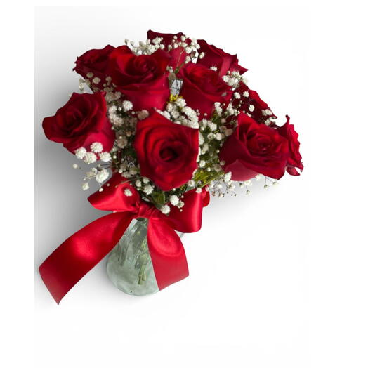 Rosas Vermelhas em Vaso