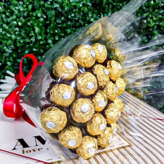 Buquê de Ferrero Rocher