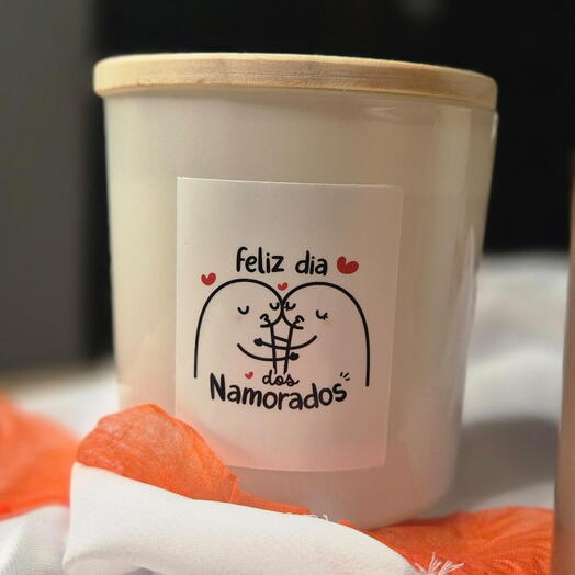 Vela "Feliz dia dos namorados"
