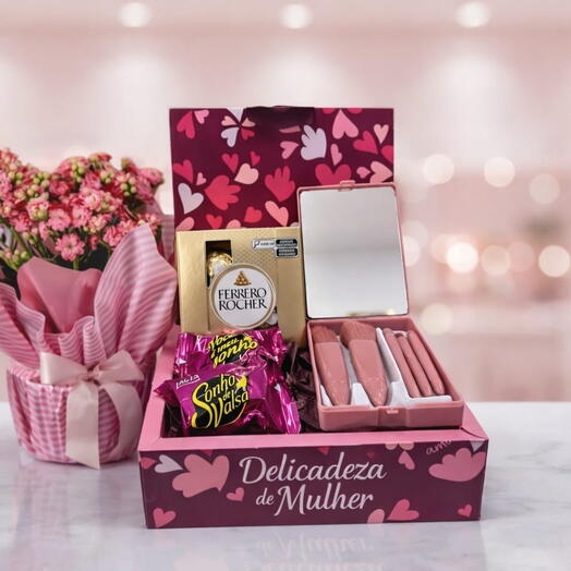 Delicadeza de Mulher com Flores Cod561 FLORES