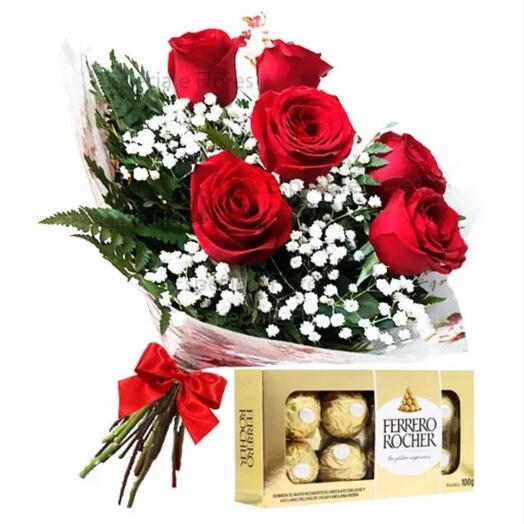 Buquê Encanto com Ferrero Rocher