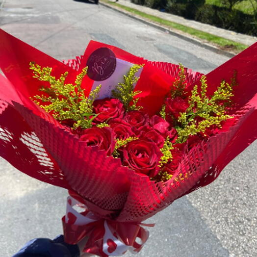 Buquê 12 Rosas