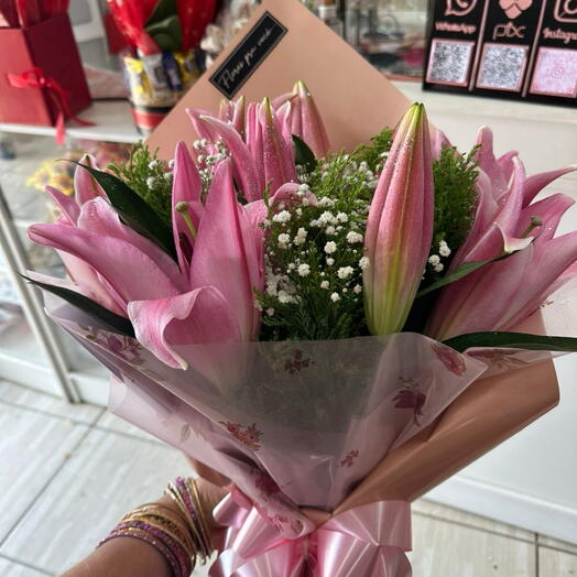 Buquê de lirios classico