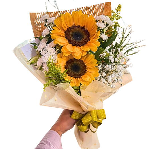 Buquê com 2 Girassois