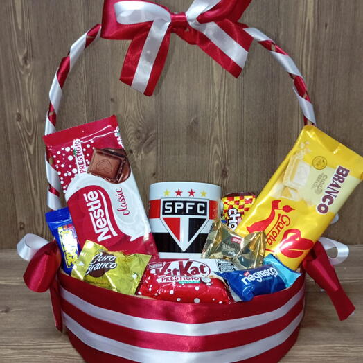 Cesta de chocolates do São Paulo