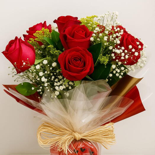 Buquê Rosas vermelhas "Coração Doce PJ4"