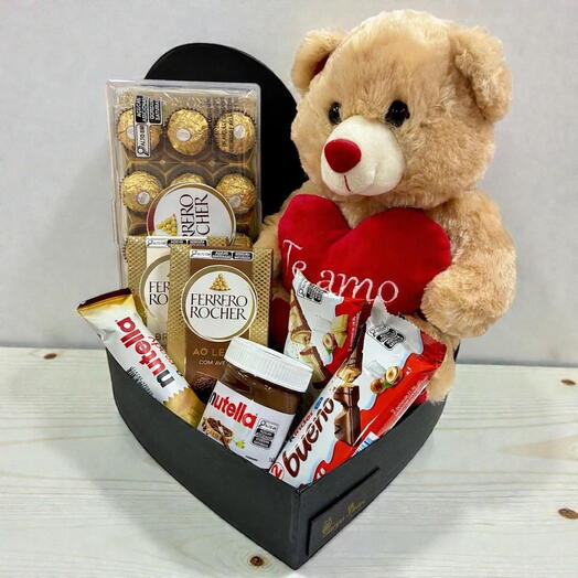 Coração de Luxo - Urso Premium