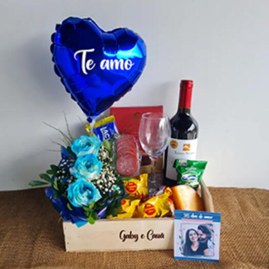 Caixote Momento Inesquecivel Com Rosas