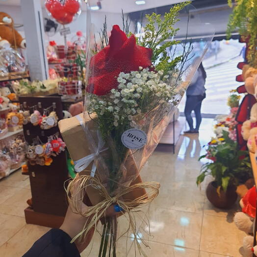 Mimo De 1 Rosa Carola C/ cx De Bombons Lacta