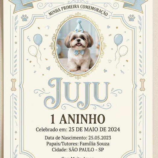 Certidão de Aniversario