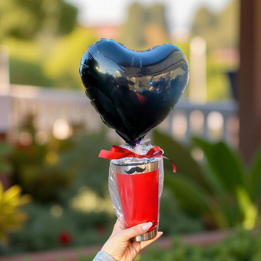 Copo Termico com 5 Bombons Dentro