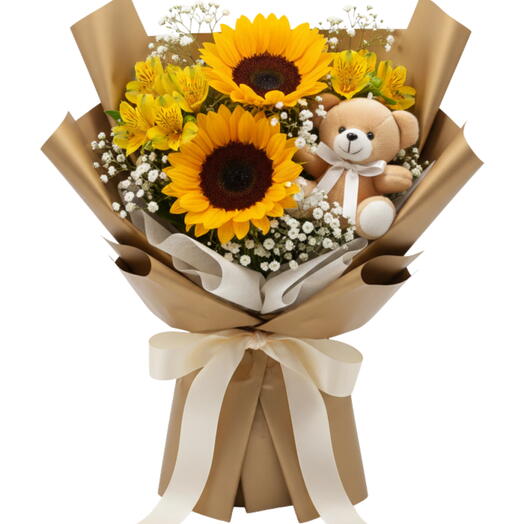 Duo Girassol com Chaveirinho