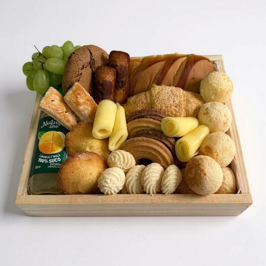 Cesta de cafe da manhã Madeleine