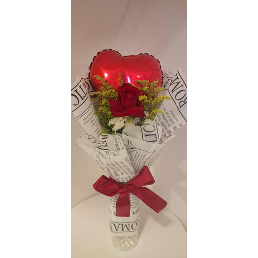 Buquê Solitario com Balão