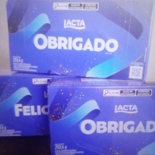 Caixa de bombons lacta