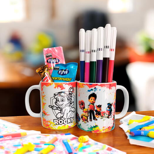 Caneca para pintar - Patrulha Canina