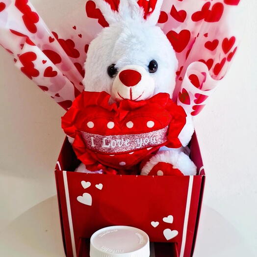 Box com Pelucia e Chocolate