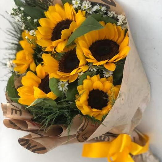 Buquê de Girassois Naturais