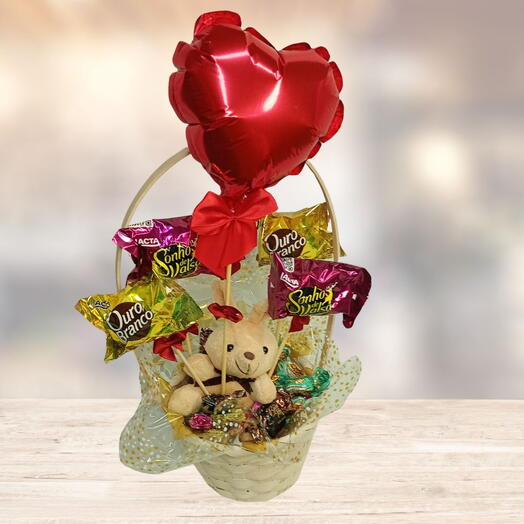 Cesta Coelhinho, Sonho de Valsa, Ouro Branco e coração