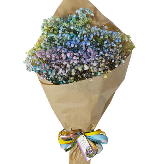 Buquê de Egypsophila Tie Dye