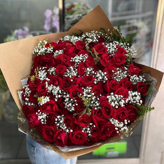 Buquê 30 Rosas Vermelhas