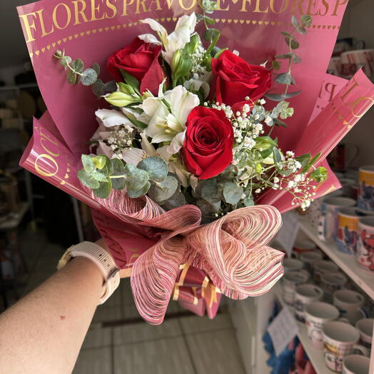 Ramalhete 3 Rosas Lux