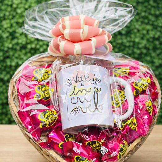 Bandeja Coração Mulher você e Incrivel