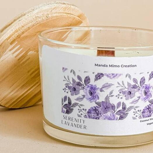 Velas Aromaticas 80g Manda Mimo Creation | Lavanda