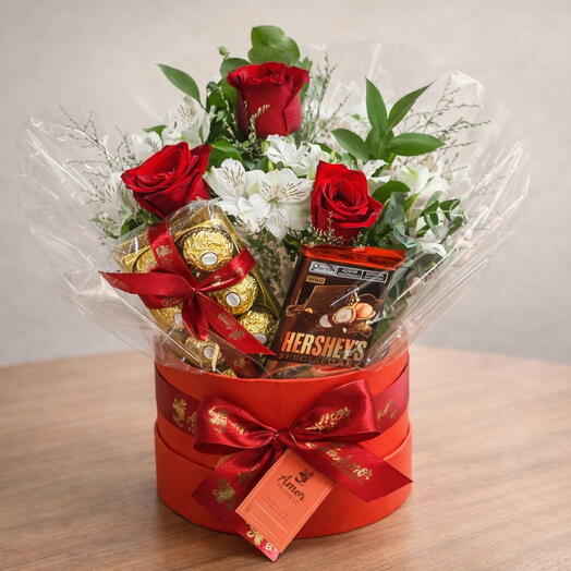 Box Rosas   Chocolate Premium