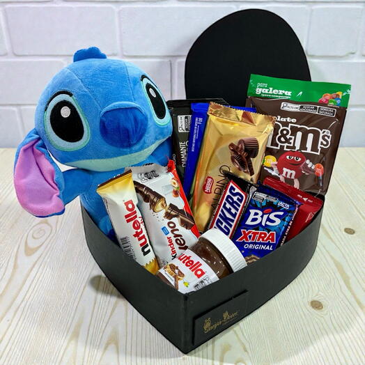 Coração de Luxo - Stitch Grande