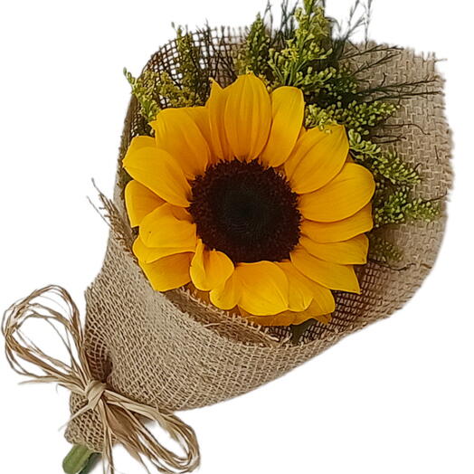 Buquê de Girassol na Juta