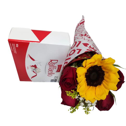 Cone de Girassol e Raffaello