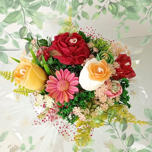 BUQUET PERMANENTE RENDA EM POTE GRANDE