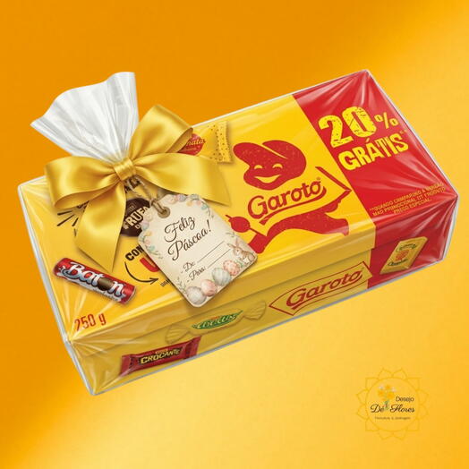 Caixa de bombom Garoto - ESPECIAL PASCOA