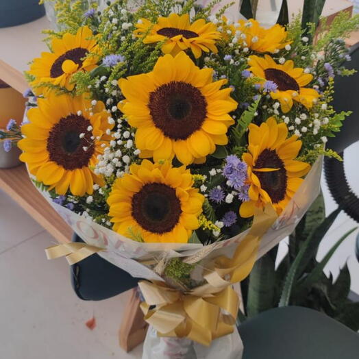 Buquê de 8 Girassois
