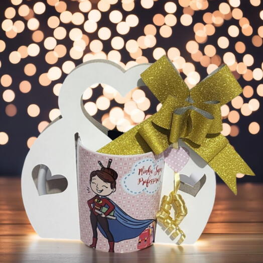 Caneca Personalizada Com Chocolates - "Dia Dos Professores"