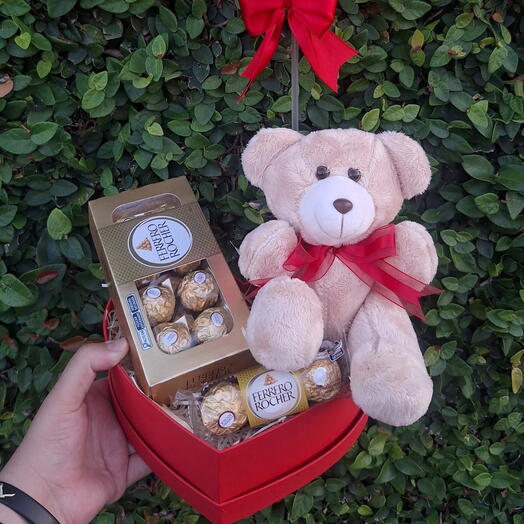 Box Coração Ursinho