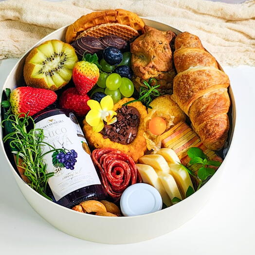 Box Redondo de Cafe da Manhã 1 a 2 pessoas