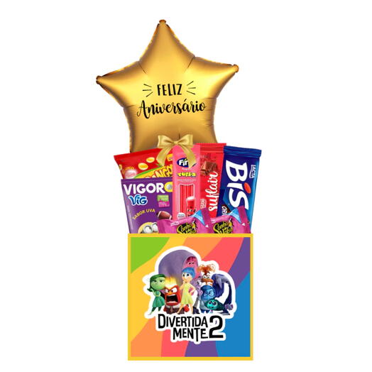 Cesta Parabens Kids - Divertidamente