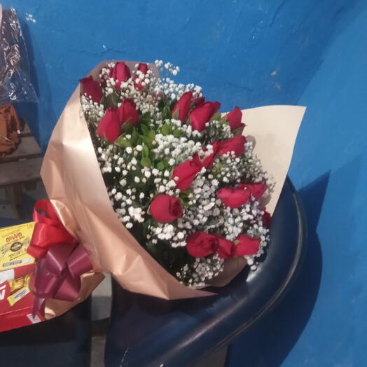 Buquê e Uma Caixa de Bombom