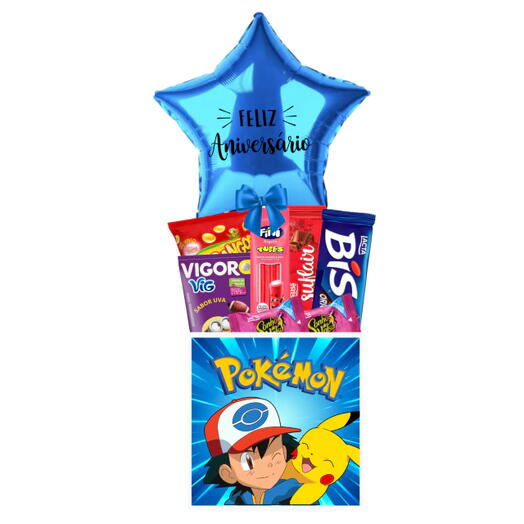 Cesta Parabens Kids - Pokemon